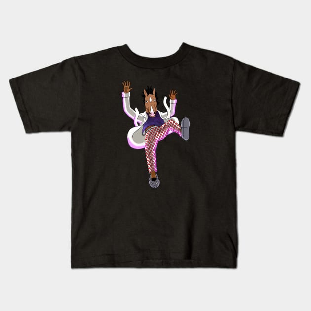 Bojack Falling in to Emptiness Kids T-Shirt by popculture-ish